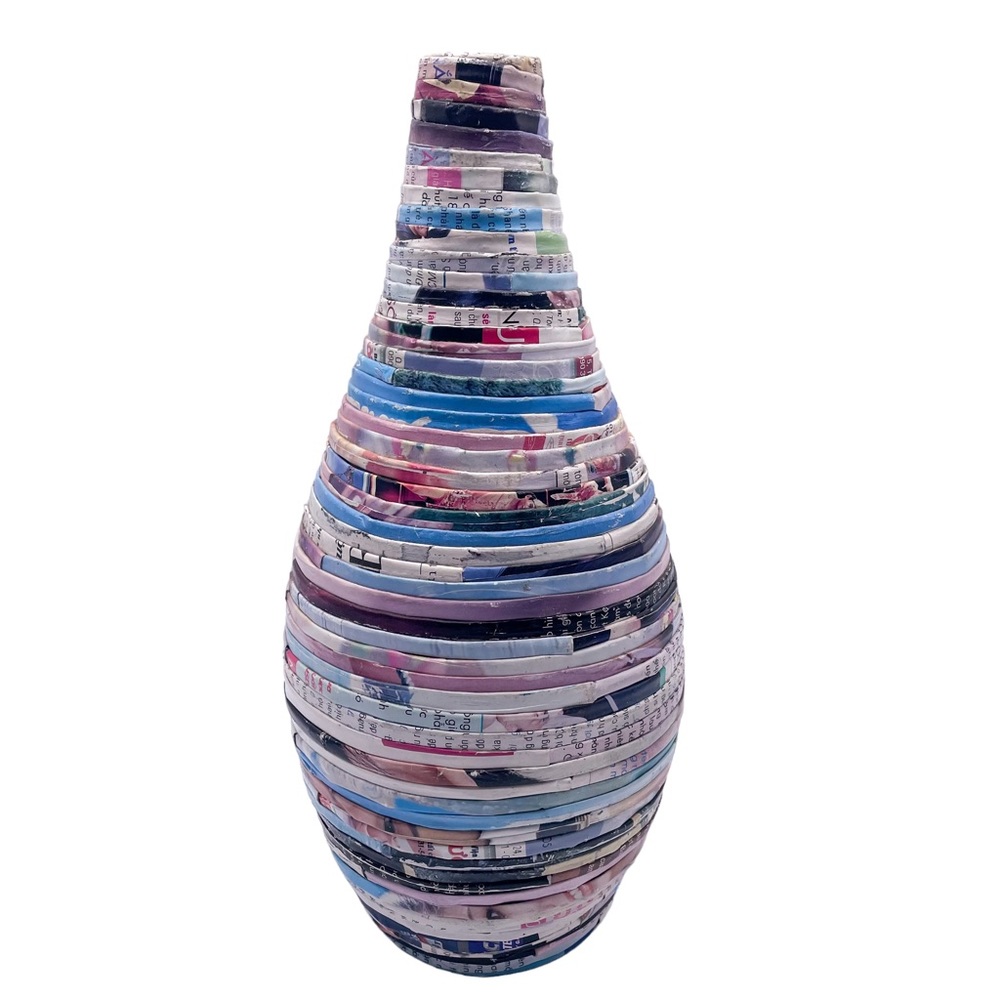Anthropologie Recycled Paper Magazine Vase
